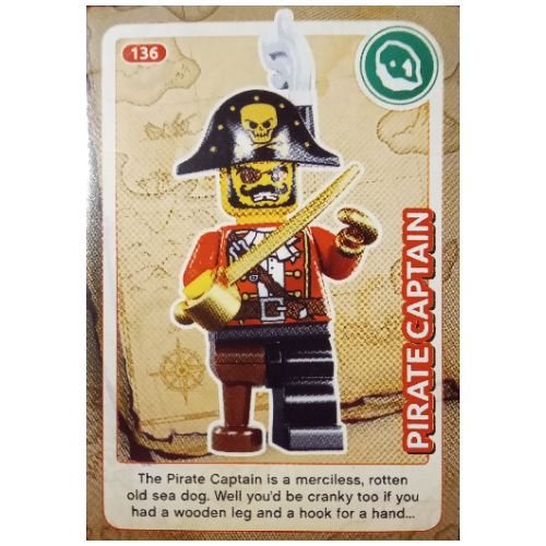 Lego Trading Card, Create The World - Pirate Captain / [No Color/Any Color]