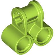 Lego Technic Axle and Pin Connector Perpendicular Double / Lime