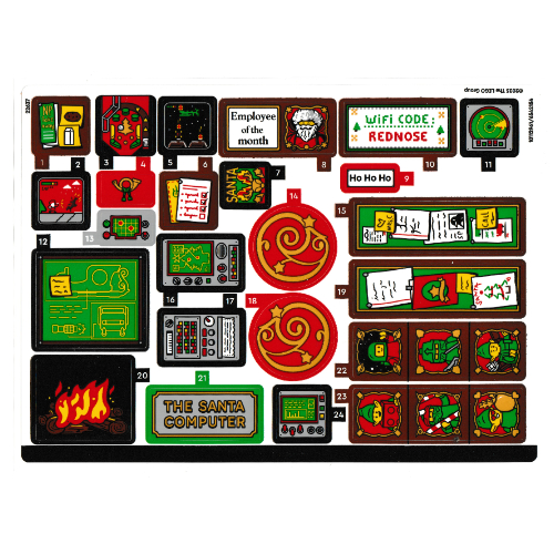 Lego Sticker Sheet for Set 41843-1 / [No Color/Any Color]