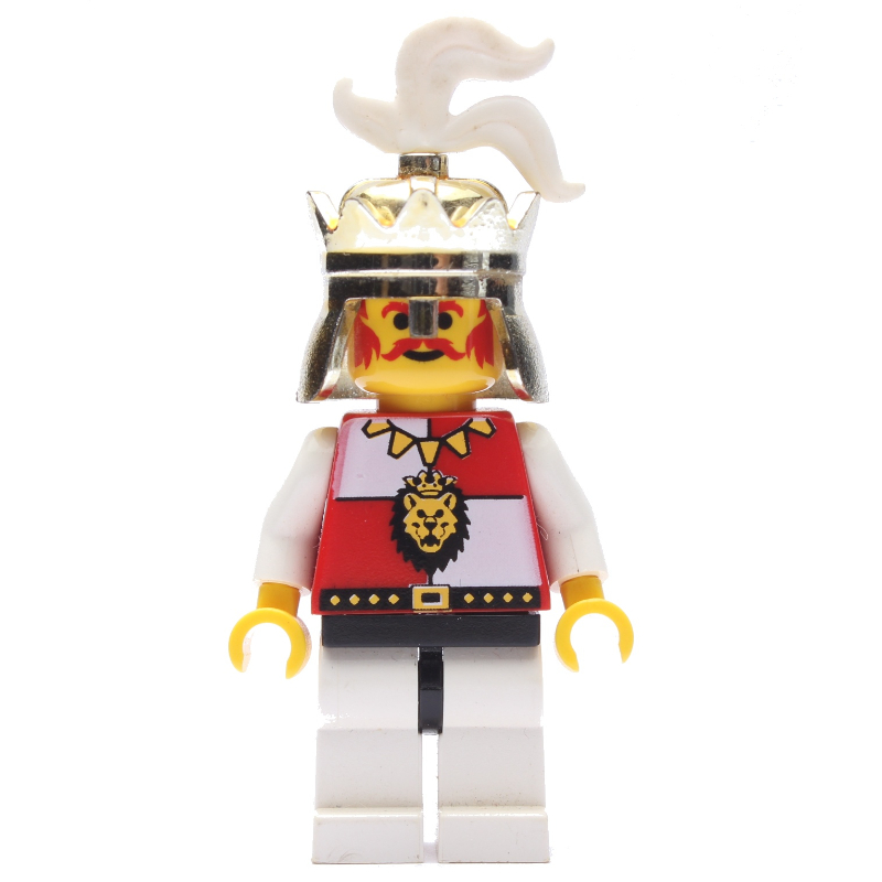 Lego King (Royal Knights) - White Legs, Black Hips