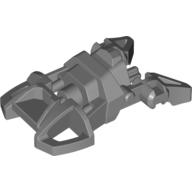 Lego Large Figure Foot, Small with Axle Connector / Flat Silver
