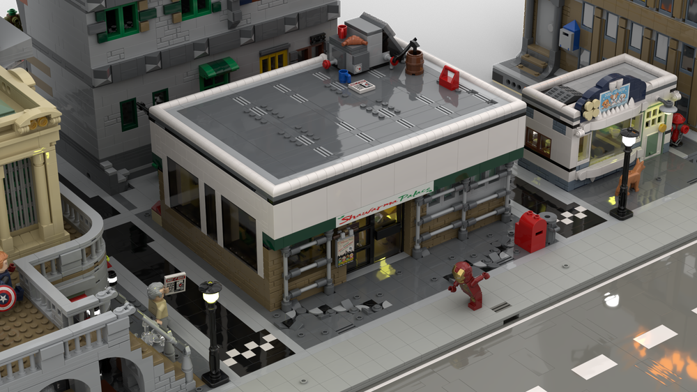 Lego And then Shawarma After - Avengers Modular Building