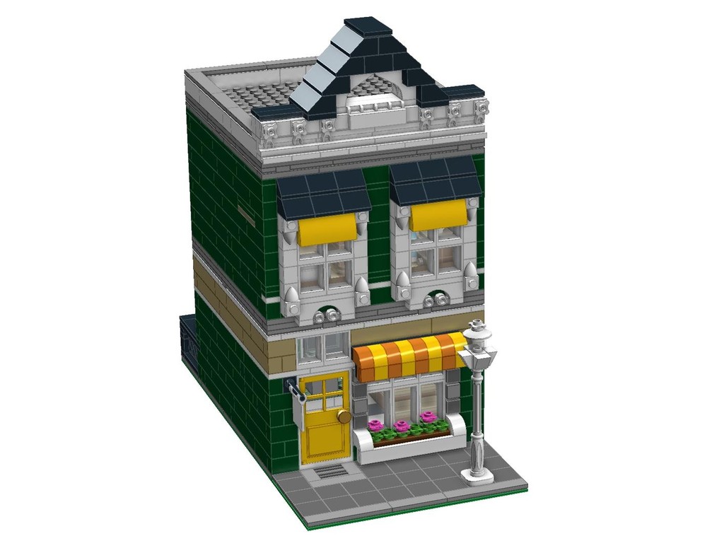 Lego Modular MOC Set (Gardening store/Apartment)