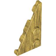 Lego Wedge Plate 2 x 4 27° Left / Pearl Gold
