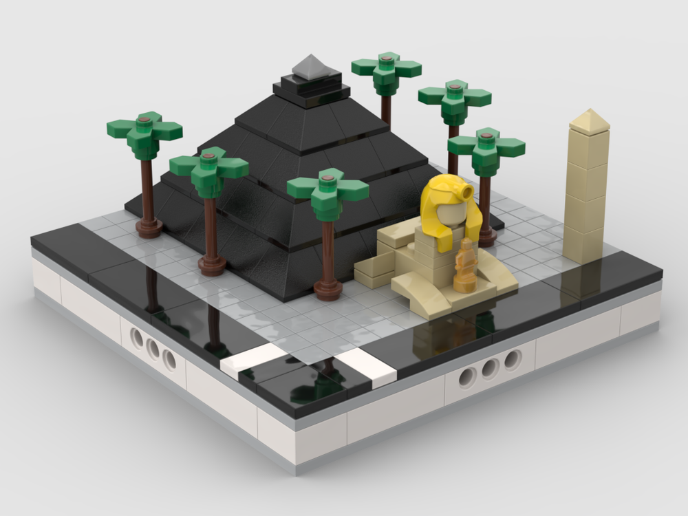 Lego Luxor Hotel for Mini Modular City Las Vegas