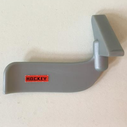 Lego Sports Hockey Stick from McDonald's Sports Sets - Right Side / Pearl Light Gray