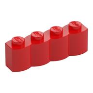 Lego Brick Special 1 x 4 Palisade [aka Log] / Red