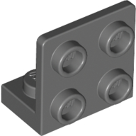 Lego Bracket 1 x 2 - 2 x 2 Inverted / Dark Bluish Gray