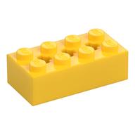 Lego Brick Special 2 x 4 with 3 Axle Holes / Yellow