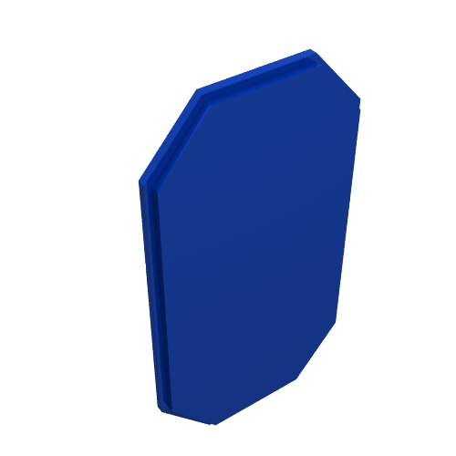 Lego Shield Octagonal without Stud [Plain]