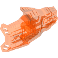 Lego Large Figure Weapon Accessory / Engine, Jet Pack / Trans-Neon Orange