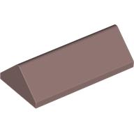 Lego Brick Sloped 45° 2 x 4 Double / Sand Red