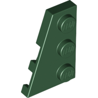 Lego Wedge Plate 3 x 2 Left / Dark Green