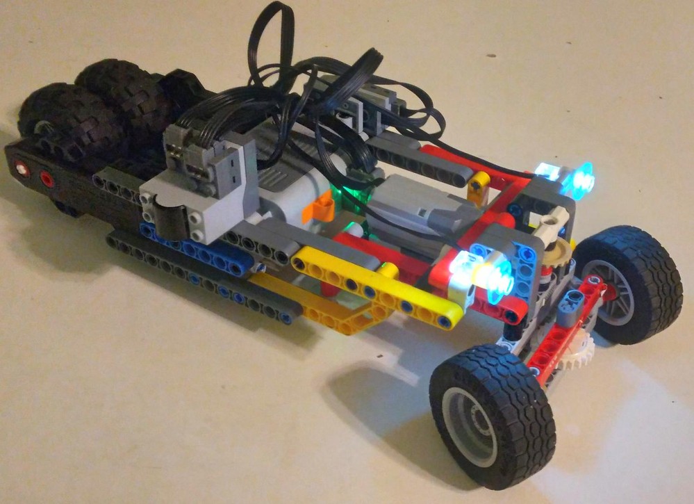 Lego Fast Technic Rc Car V1 (Dual Buggy Motors)
