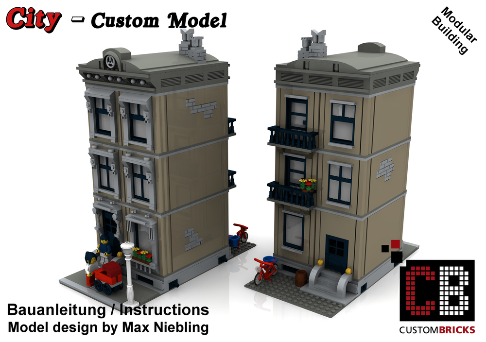 Lego Custom Modular Building - House New York