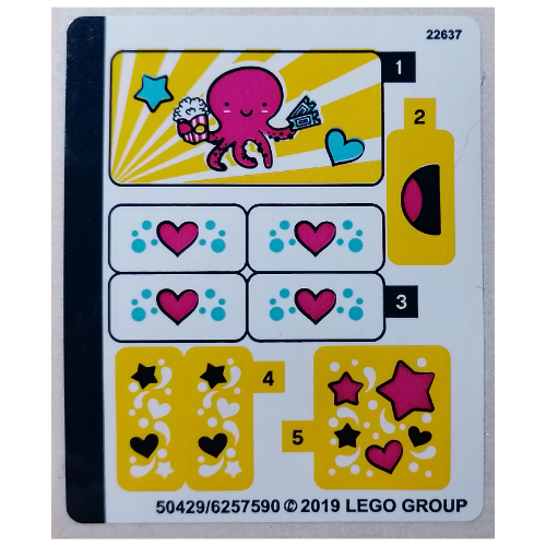 Lego Sticker Sheet for Set 41373-1 / [No Color/Any Color]