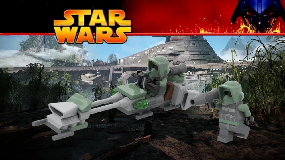 Lego Jungle barc speeder (classic style)