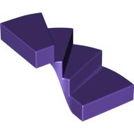 Lego Stairs, Left 6 x 6 x 4 / Dark Purple