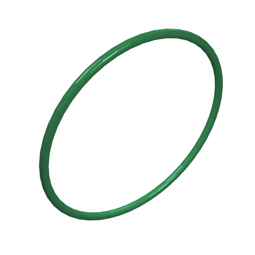 Lego Technic Rubber Belt Medium [24mm ID] [Round Cross Section] / Green