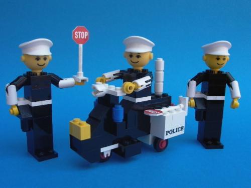 Lego Police Officers and Motorcycle