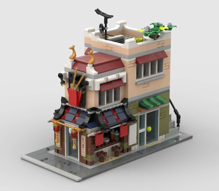 Lego Downtown Noodle Shop Rework