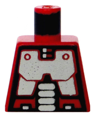 Lego Torso Space Robot Pattern / Red