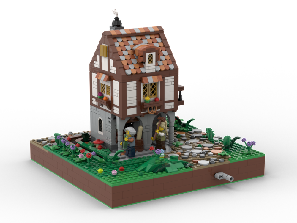 Lego Medieval household scene