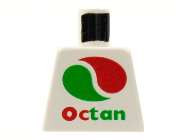 Lego Torso with Octan Logo Pattern (Reissue) / White