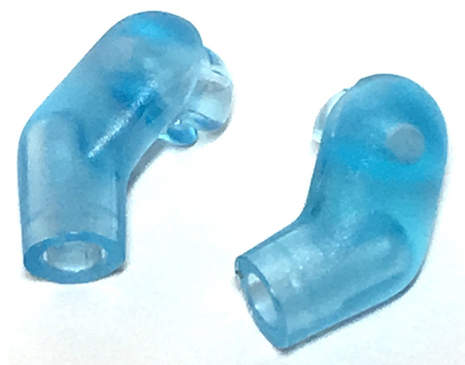 Lego Arm, (Matching Left and Right) Pair / Trans-Medium Blue