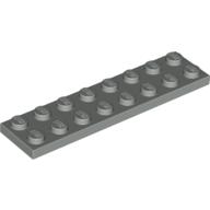 Lego Plate 2 x 8 / Light Gray