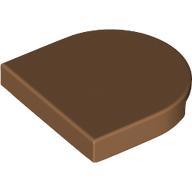 Lego Tile Round 2 x 2 Half Circle / Medium Nougat