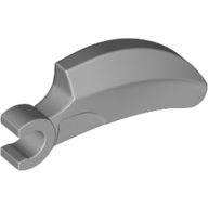 Lego Creature Body Part, Barb Large (Claw, Talon) with Clip / Light Bluish Gray