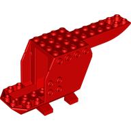Lego Helicopter Body 4 x 14 x 5 / Red