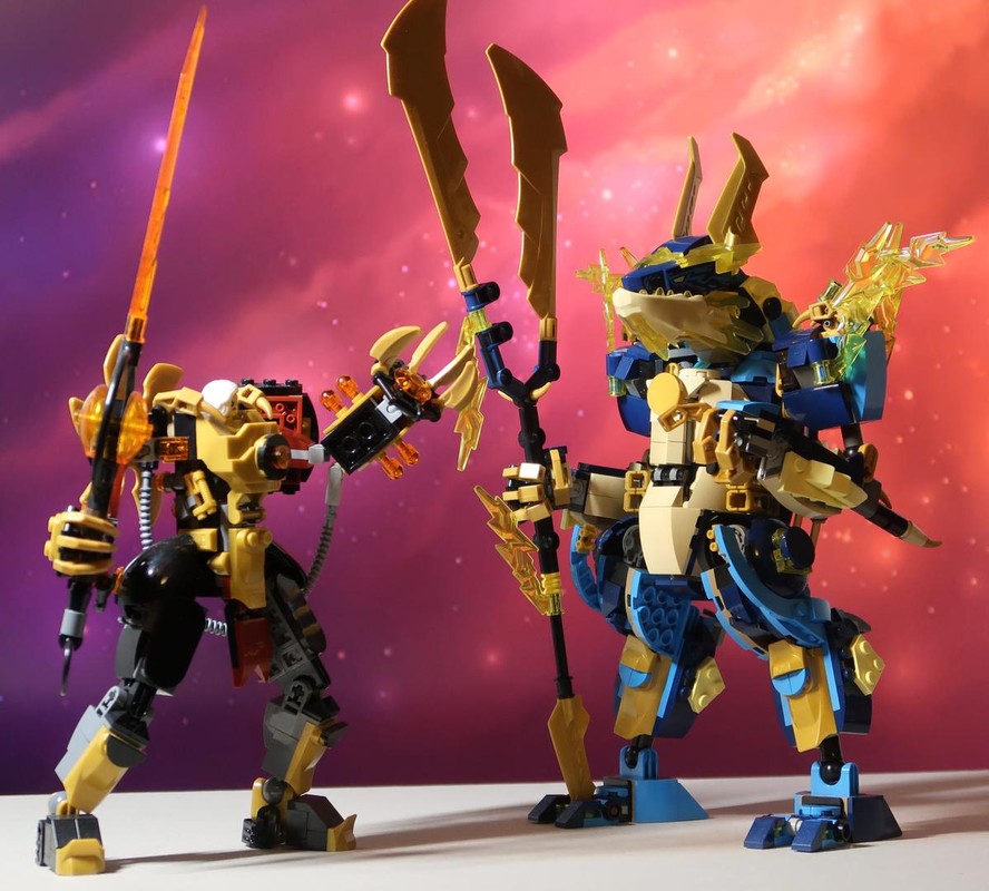 Lego Elemental Dragon Mech vs. The Empress Mech