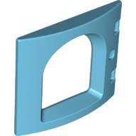 Lego Duplo Door / Window, Castle / Medium Azure