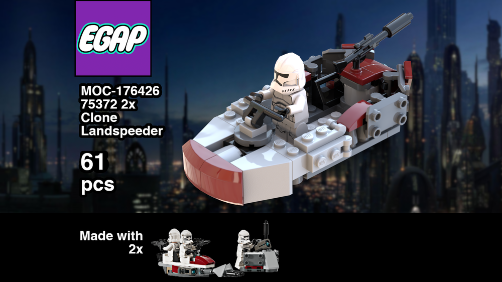 Lego 75372 2x Clone Landspeeder