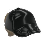Lego Hair and Hat / Cap, Ponytail Dark Tan Print