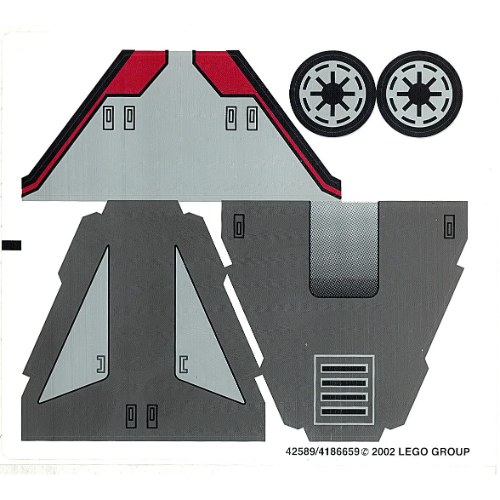 Lego Sticker Sheet for Set 4482-1