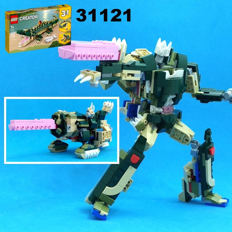 Lego Transformer Galvatron from LEGO Creator set 31121: Crocodile