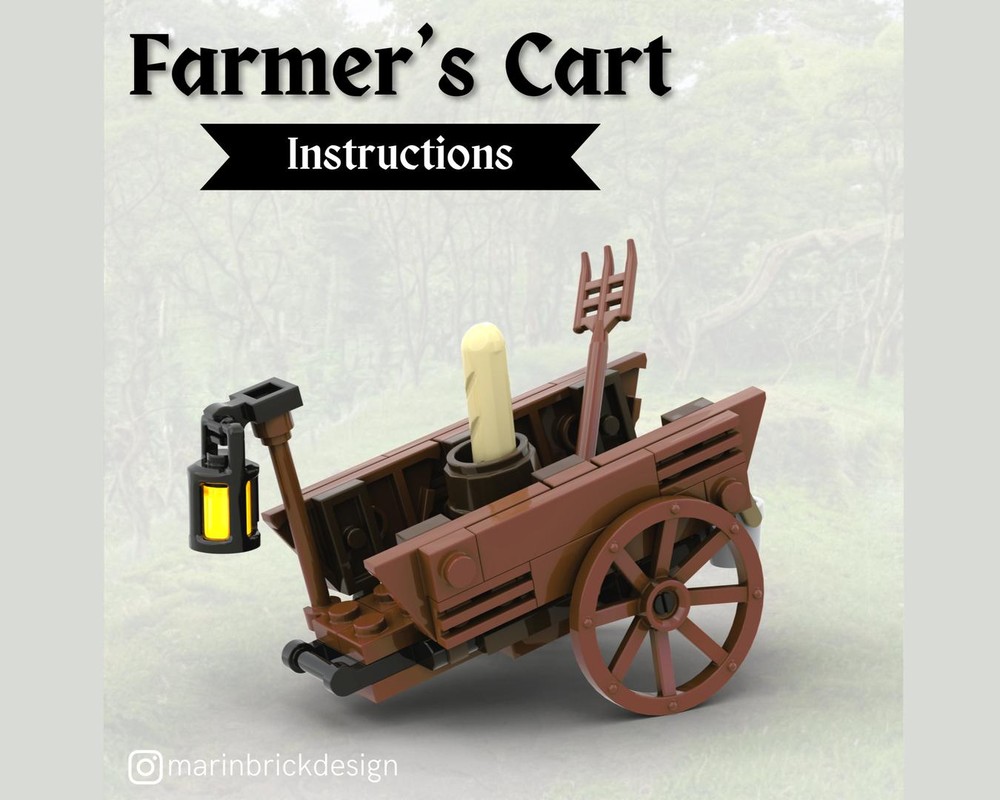 Lego Farmer's Cart - Lego Medieval Castle moc
