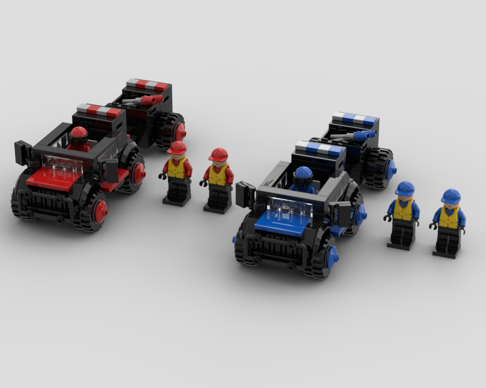 Lego Red VS Blue Supply Truck