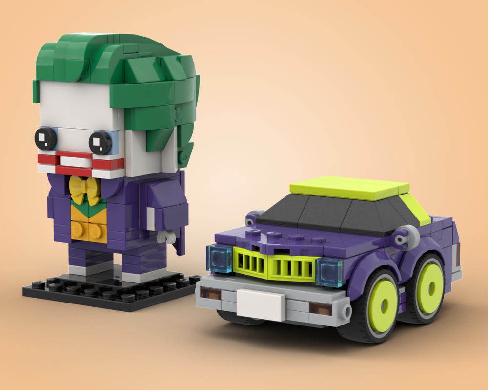 Lego Joker + Goon Car (Dodge Monaco)