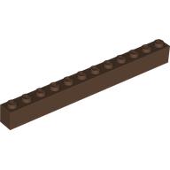Lego Brick 1 x 12 / Brown