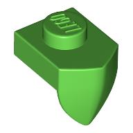 Lego Plate Special 1 x 1 with Vertical Tooth / Bright Green
