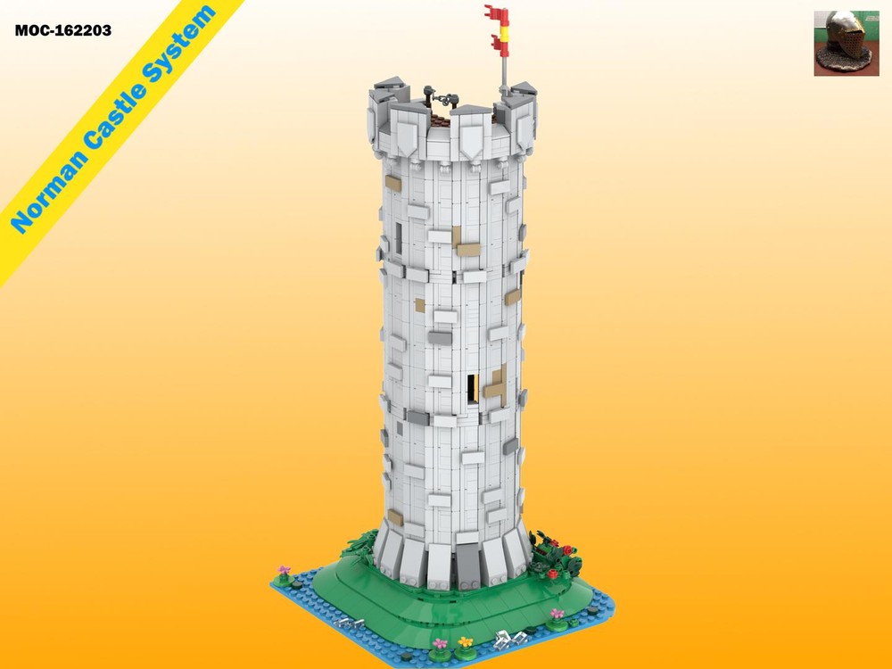 Lego Modular Staircase Tower for Norman Keep