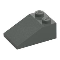 Lego Brick Sloped 33° 3 x 2 / Dark Gray