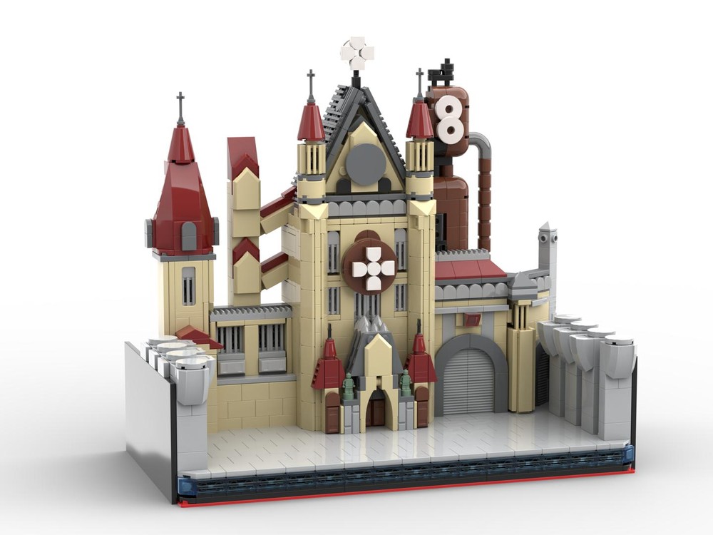 Lego Fire Force Station 8 - Bookend variation