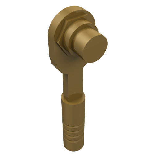 Lego Tool Ratchet / Socket Wrench / Pearl Gold