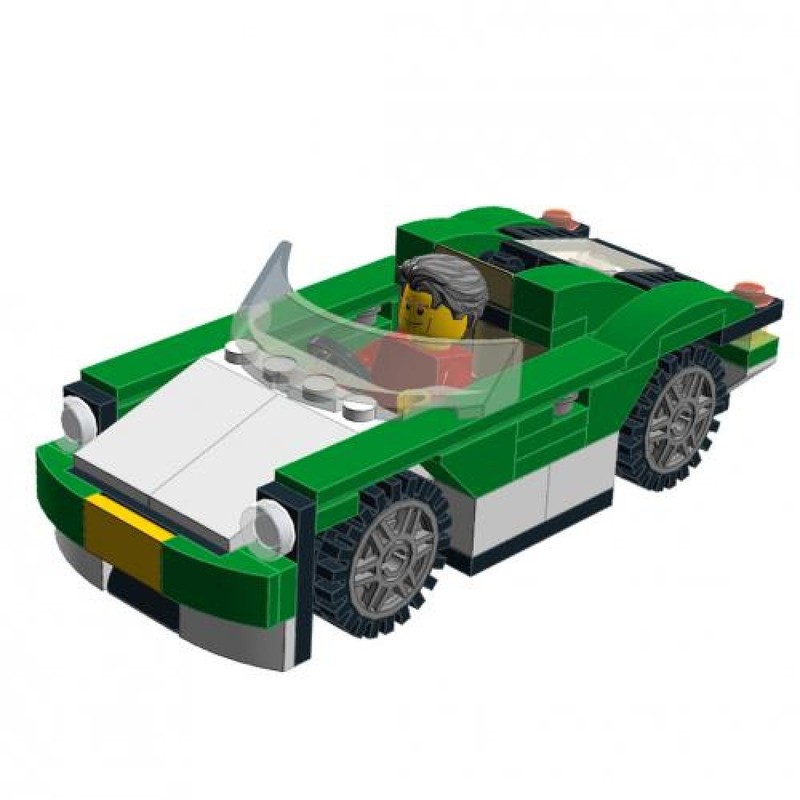 Lego legocity green cruiser