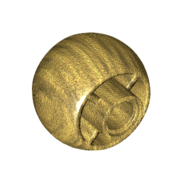 Lego Wheel 18 x 14 with Pin Hole / Pearl Gold